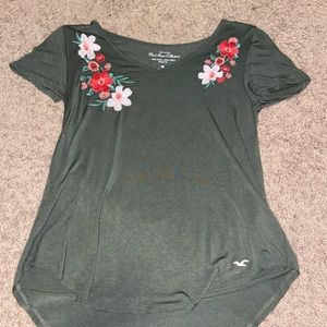embroidered flower shirt
